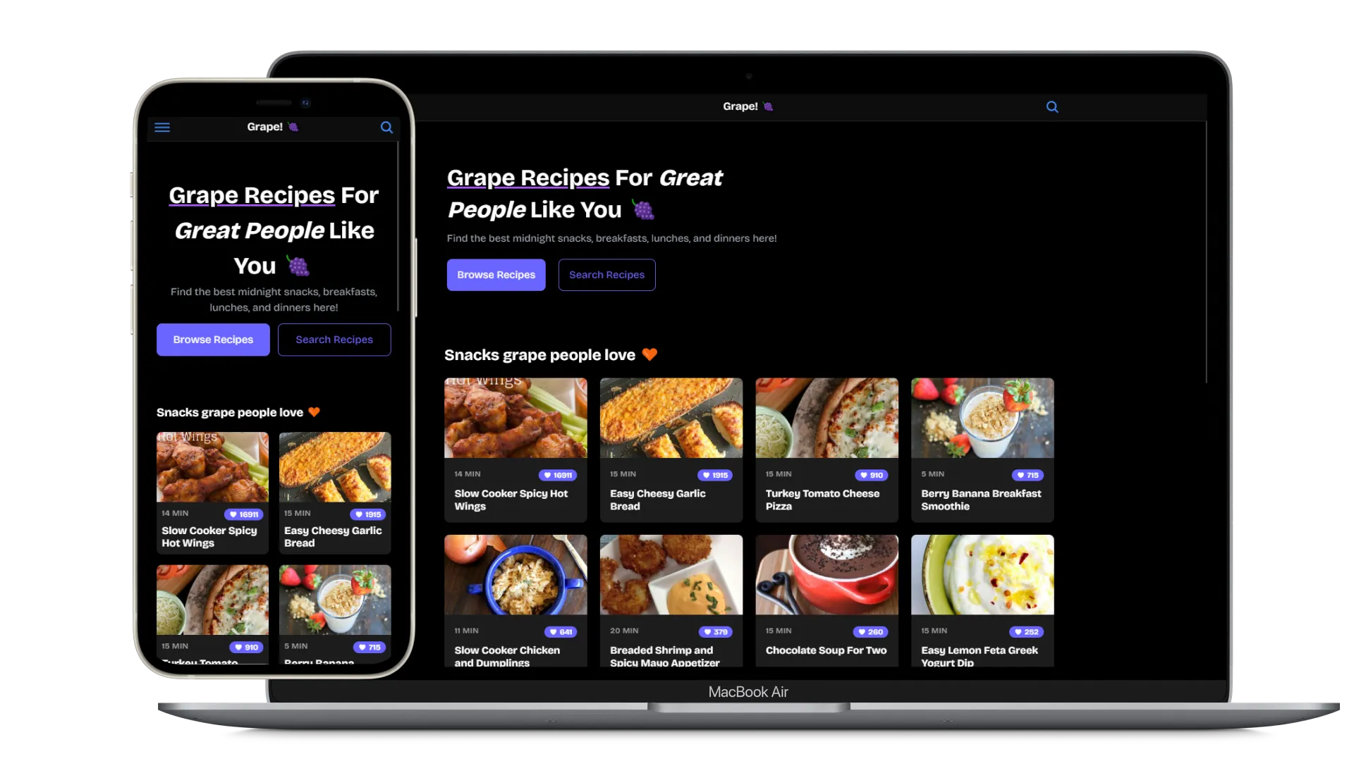 Grape Recipe App