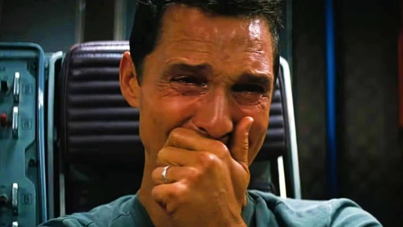 Matthew Mcconaughey crying cuz he botched an interview!